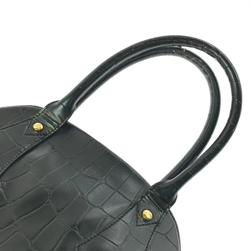 【現状渡し品】【レディース】 VIVIENNE WESTWOOD ヴィヴィアンウエストウッド HAND BAG クロコ型押し ハンドバッグ カバン 180-260503-na-02-tagh カラー：ブラック 万代Net店