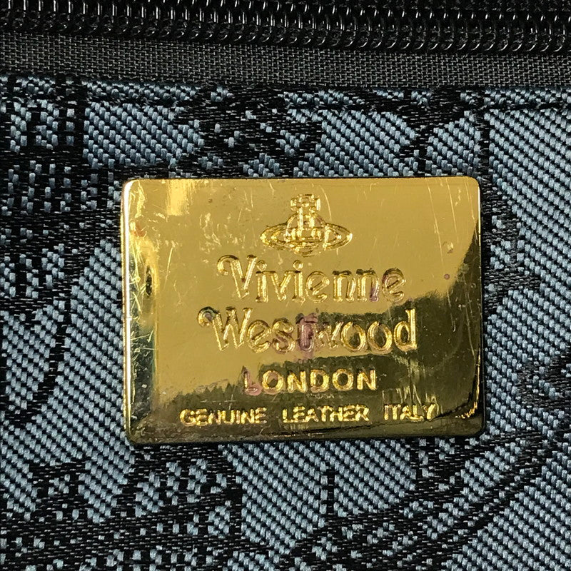 【現状渡し品】【レディース】 VIVIENNE WESTWOOD ヴィヴィアンウエストウッド HAND BAG クロコ型押し ハンドバッグ カバン 180-260503-na-02-tagh カラー：ブラック 万代Net店