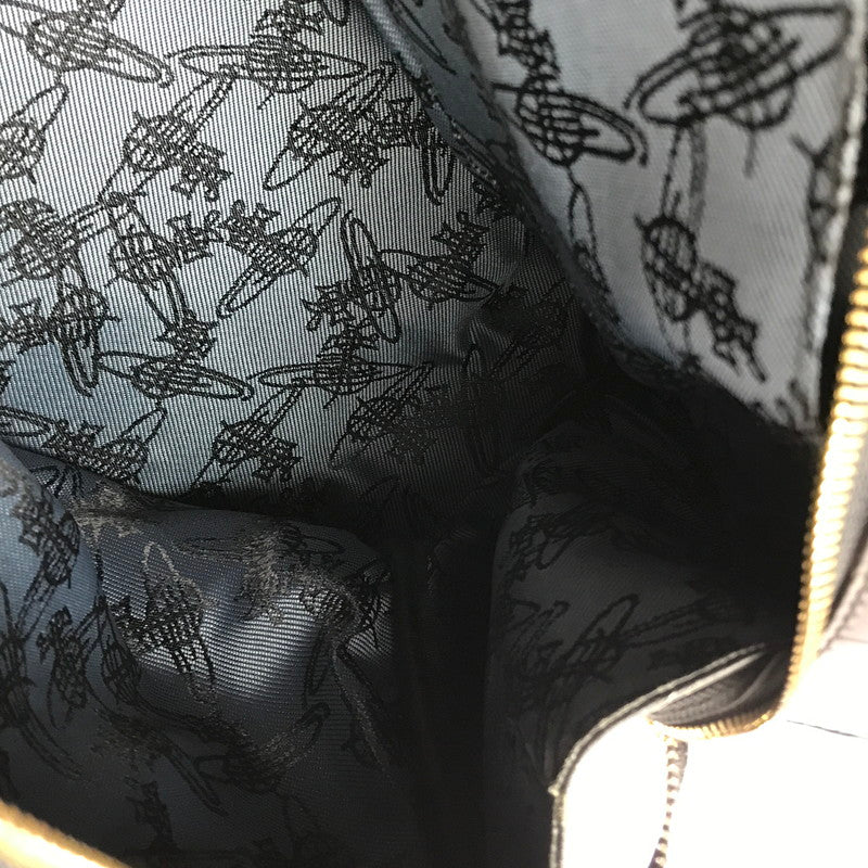 【現状渡し品】【レディース】 VIVIENNE WESTWOOD ヴィヴィアンウエストウッド HAND BAG クロコ型押し ハンドバッグ カバン 180-260503-na-02-tagh カラー：ブラック 万代Net店
