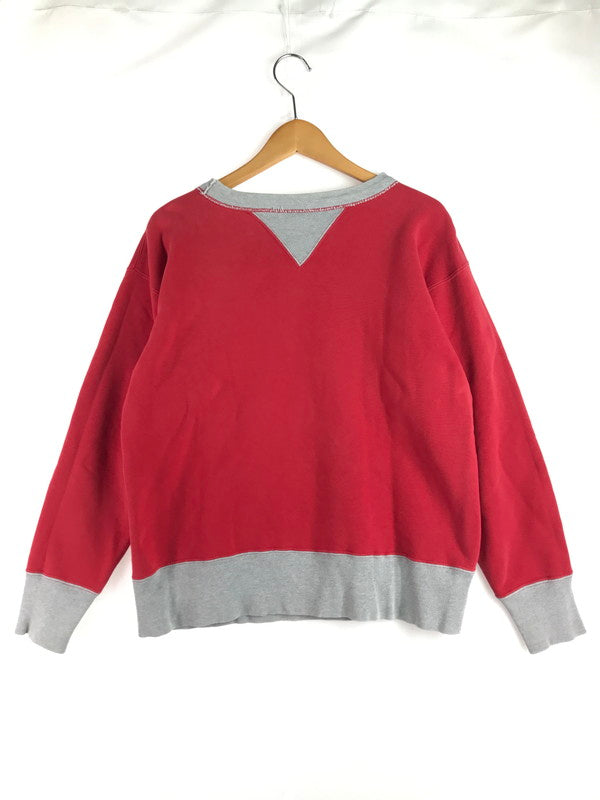 【中古品】【メンズ】 MCCOY マッコイ CREWNECK SWEAT クルーネック スウェット トレーナー 145-260109-rt-04-tag サイズ：38 カラー：レッド 万代Net店