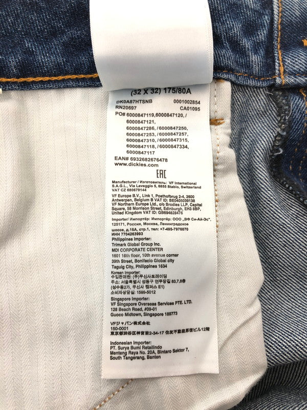 【中古美品】【メンズ】 DICKIES ディッキーズ SKATE BOARDING MIKE ANDERSON FLEX DENIM PANTS DK0A87HTSNB デニム パンツ ジーンズ ボトムス 158-260909-rt-14-tagh サイズ：32×32 カラー：インディゴ 万代Net店