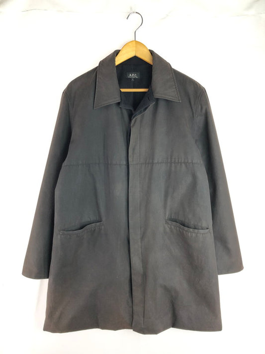 【中古品】【メンズ】 90's BLANKET-LINED OILED COAT 90年代 裏地ブランケット オイルド加工コート アウター 141-260111-rt-09-tag サイズ：S カラー：ブラウン 万代Net店