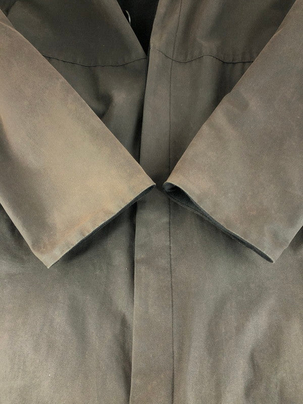 【中古品】【メンズ】 90's BLANKET-LINED OILED COAT 90年代 裏地ブランケット オイルド加工コート アウター 141-260111-rt-09-tag サイズ：S カラー：ブラウン 万代Net店
