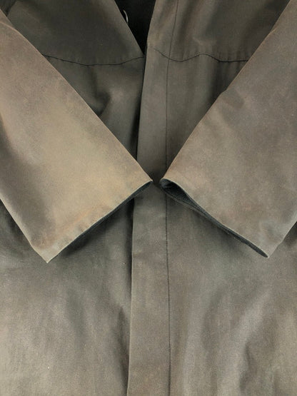 【中古品】【メンズ】 90's BLANKET-LINED OILED COAT 90年代 裏地ブランケット オイルド加工コート アウター 141-260111-rt-09-tag サイズ：S カラー：ブラウン 万代Net店