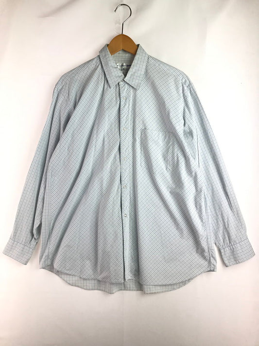 【中古品】【メンズ】 COMME des GARCONS SHIRT コムデギャルソンシャツ 90's L/S SHIRT 90年代 ロングスリーブ シャツ トップス 140-260109-rt-09-tag サイズ：M カラー：ブルー 万代Net店