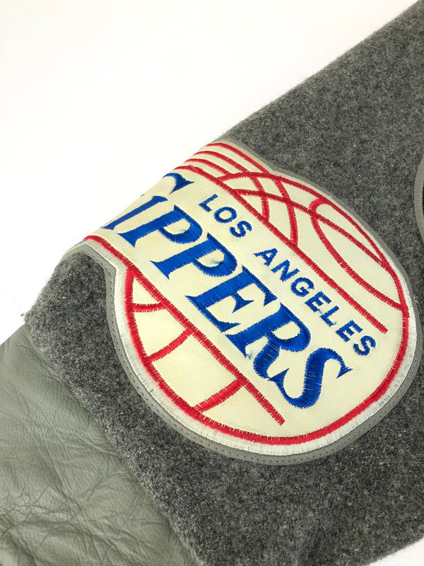 【中古品】【メンズ】 JEFF HAMILTON ジェフ・ハミルトン NBA PATCH WOOL STADIUM JACKET エヌビーエー パッチ ウール スタジアム ジャケット アウター 146-260111-rt-07-tag サイズ：3XL カラー：グレー 万代Net店