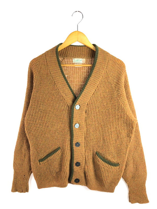 【現状渡し品】【メンズ】 REX E. CURTIS&SON SHETLAND WOOL CARDIGAN シェットランド ウール カーディガン 146-260114-na-10-tag サイズ：M カラー：ブラウン系 万代Net店