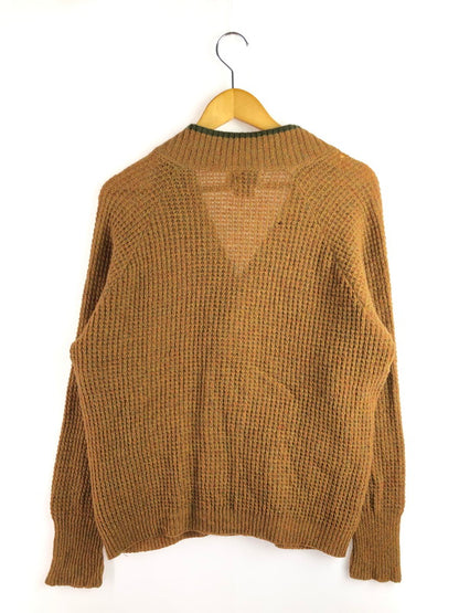 【現状渡し品】【メンズ】 REX E. CURTIS&SON SHETLAND WOOL CARDIGAN シェットランド ウール カーディガン 146-260114-na-10-tag サイズ：M カラー：ブラウン系 万代Net店