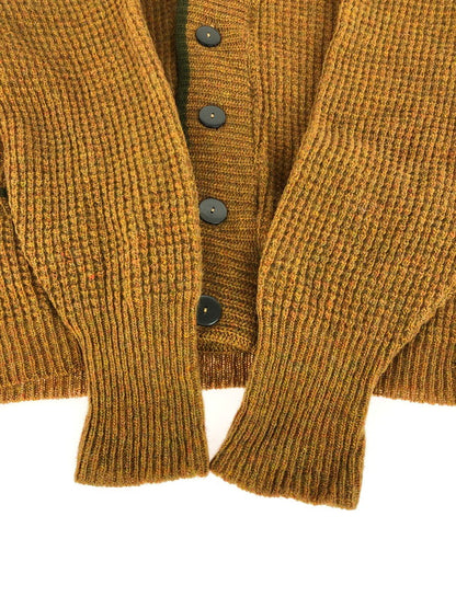 【現状渡し品】【メンズ】 REX E. CURTIS&SON SHETLAND WOOL CARDIGAN シェットランド ウール カーディガン 146-260114-na-10-tag サイズ：M カラー：ブラウン系 万代Net店