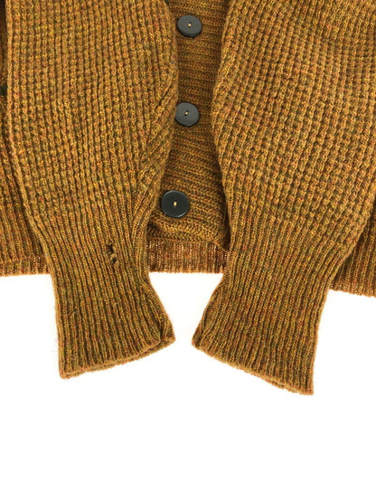 【現状渡し品】【メンズ】 REX E. CURTIS&SON SHETLAND WOOL CARDIGAN シェットランド ウール カーディガン 146-260114-na-10-tag サイズ：M カラー：ブラウン系 万代Net店