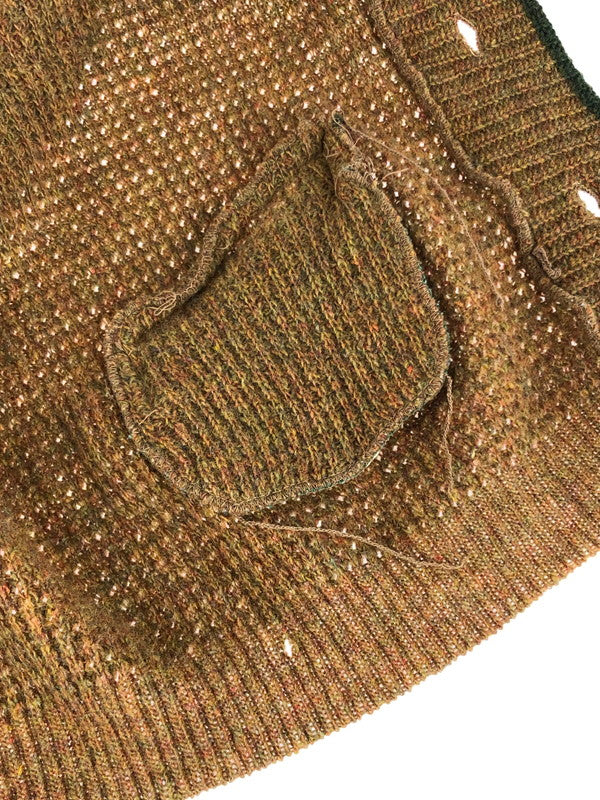 【現状渡し品】【メンズ】 REX E. CURTIS&SON SHETLAND WOOL CARDIGAN シェットランド ウール カーディガン 146-260114-na-10-tag サイズ：M カラー：ブラウン系 万代Net店