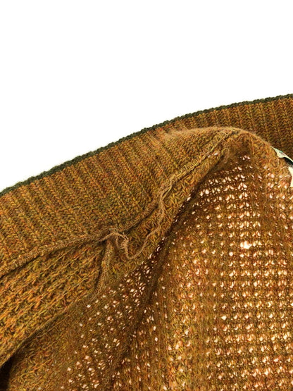 【現状渡し品】【メンズ】 REX E. CURTIS&SON SHETLAND WOOL CARDIGAN シェットランド ウール カーディガン 146-260114-na-10-tag サイズ：M カラー：ブラウン系 万代Net店