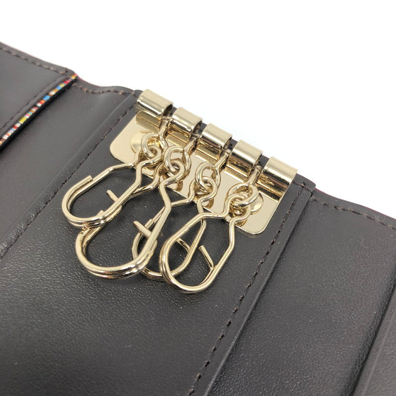 【中古品】【メンズ】 Paul Smith ポール・スミス KEY CASE BPS753 ４連キーケース 服飾雑貨 200-260118-na-18-tag カラー：ブラウン系 万代Net店