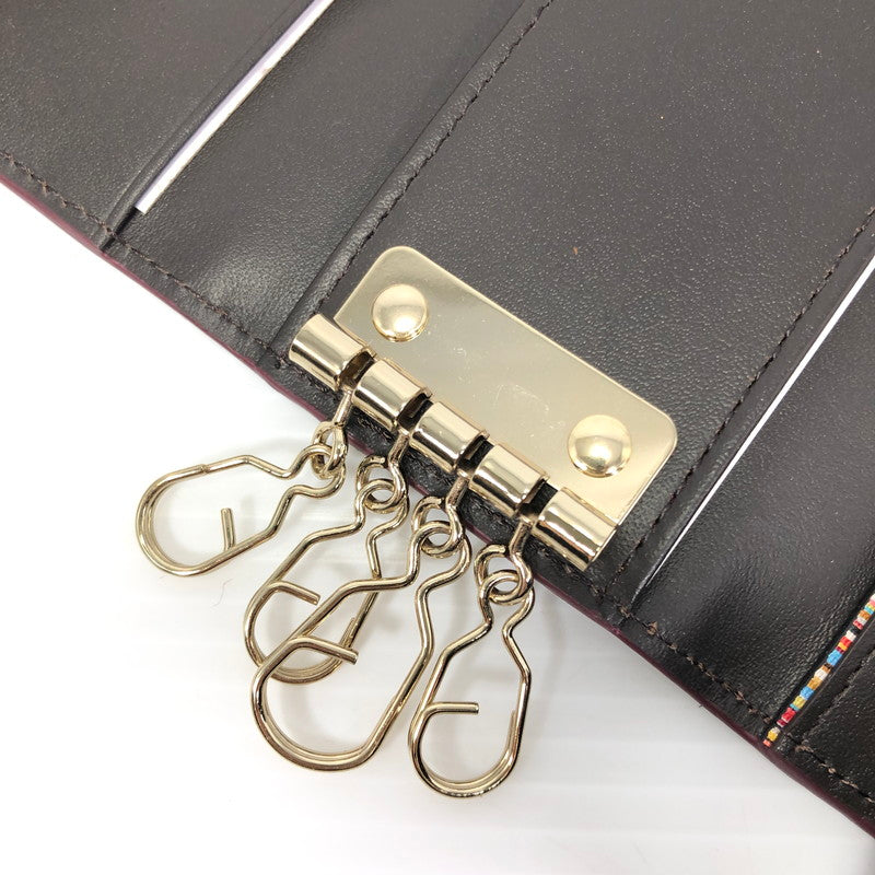 【中古品】【メンズ】 Paul Smith ポール・スミス KEY CASE BPS753 ４連キーケース 服飾雑貨 200-260118-na-18-tag カラー：ブラウン系 万代Net店