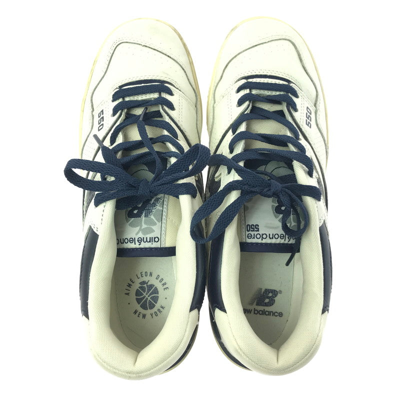 【中古品】【メンズ】 × AIME LEON DORE エメ レオン ドレ BB550ALF スニーカー 靴 163-260129-na-20-tag サイズ：27cm US 9 カラー：WHITE/NAVY 万代Net店