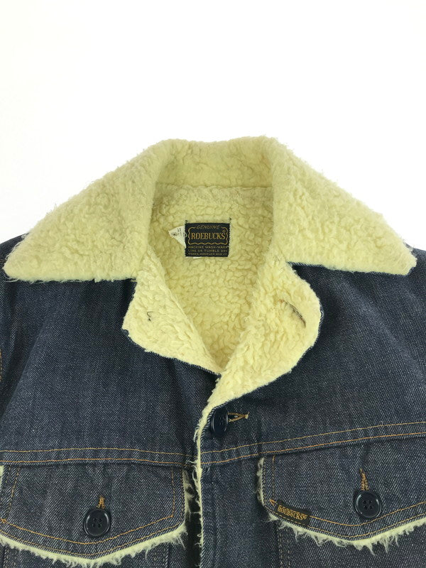 【現状渡し品】【メンズ】 SEARS ROEBUCKS シアーズ ローバック DENIM BOA RANCH COATデニム ボ ア ランチコート アウター 146-260117-na-19-tag サイズ：34-R カラー：インディゴ 万代Net店