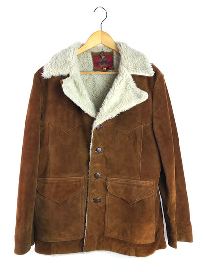 【現状渡し品】【メンズ】 PYPSA SUEDE BOA COAT スエード ボアコート アウター 146-260117-na-18-tag サイズ：40 カラー：ブラウン 万代Net店