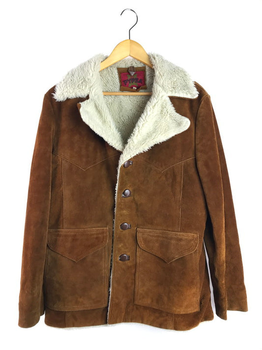 【現状渡し品】【メンズ】 PYPSA SUEDE BOA COAT スエード ボアコート アウター 146-260117-na-18-tag サイズ：40 カラー：ブラウン 万代Net店