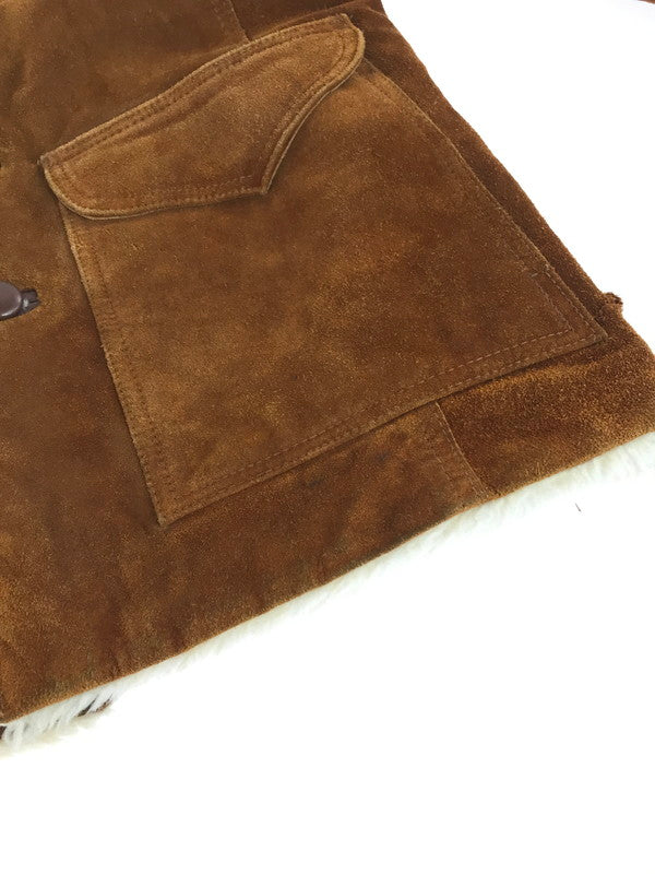 【現状渡し品】【メンズ】 PYPSA SUEDE BOA COAT スエード ボアコート アウター 146-260117-na-18-tag サイズ：40 カラー：ブラウン 万代Net店