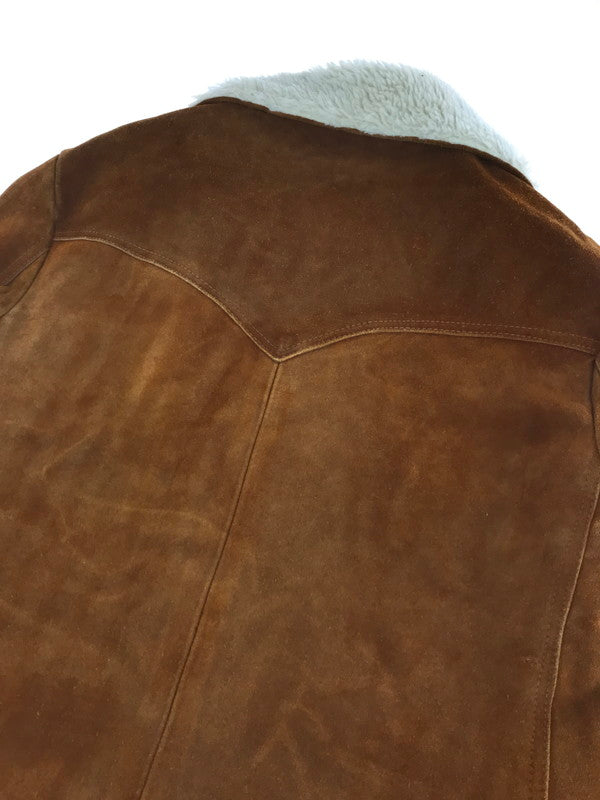 【現状渡し品】【メンズ】 PYPSA SUEDE BOA COAT スエード ボアコート アウター 146-260117-na-18-tag サイズ：40 カラー：ブラウン 万代Net店