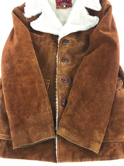 【現状渡し品】【メンズ】 PYPSA SUEDE BOA COAT スエード ボアコート アウター 146-260117-na-18-tag サイズ：40 カラー：ブラウン 万代Net店
