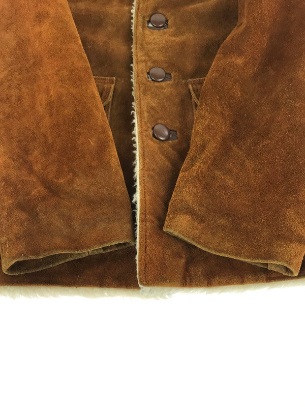 【現状渡し品】【メンズ】 PYPSA SUEDE BOA COAT スエード ボアコート アウター 146-260117-na-18-tag サイズ：40 カラー：ブラウン 万代Net店