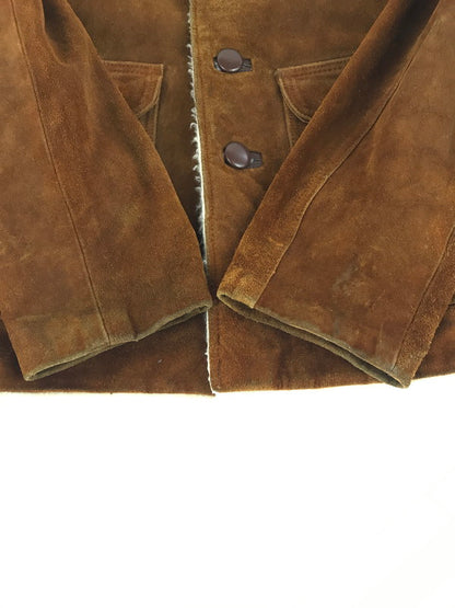 【現状渡し品】【メンズ】 PYPSA SUEDE BOA COAT スエード ボアコート アウター 146-260117-na-18-tag サイズ：40 カラー：ブラウン 万代Net店