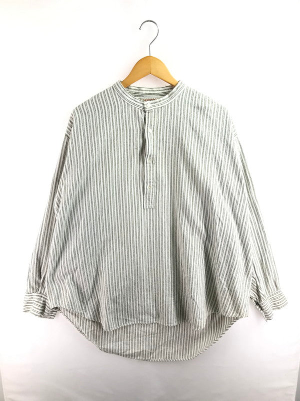 【中古品】【メンズ】 GLENESKE グレネスク 80～90’s GRANDPA SHIRT 80～90年代 グランパ シャツ トップス イングランド製 146-260117-rt-02-tag サイズ：XXL カラー：ホワイト系 万代Net店