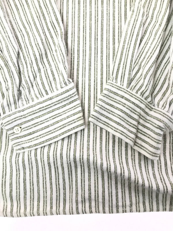 【中古品】【メンズ】 GLENESKE グレネスク 80～90’s GRANDPA SHIRT 80～90年代 グランパ シャツ トップス イングランド製 146-260117-rt-02-tag サイズ：XXL カラー：ホワイト系 万代Net店