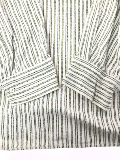 【中古品】【メンズ】 GLENESKE グレネスク 80～90’s GRANDPA SHIRT 80～90年代 グランパ シャツ トップス イングランド製 146-260117-rt-02-tag サイズ：XXL カラー：ホワイト系 万代Net店