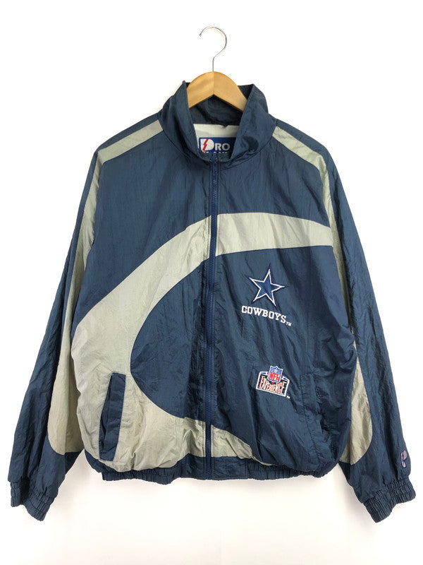 【中古品】【メンズ】 PRO LAYER プロプレイヤー DALLAS COWBOYS NYLON JACKET ダラス カウボーイ ナイロンジャケット ライトアウター 146-260509-na-16-tag サイズ：M カラー：ネイビー系 万代Net店