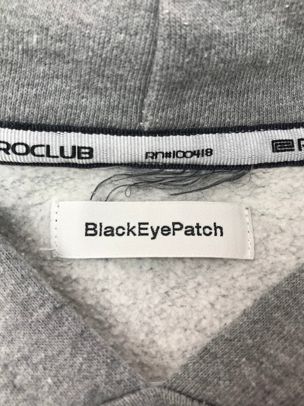 【中古品】【メンズ】 BLACK EYE PATCH ブラック アイ パッチ × PROCLUB プロクラブ PROBLEM HOODIE プロブレム フーディー 142-260211-rt-28-tag サイズ：L カラー：グレー 万代Net店