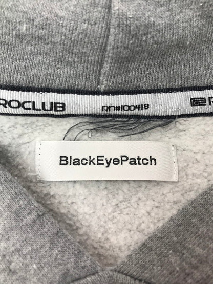 【中古品】【メンズ】 BLACK EYE PATCH ブラック アイ パッチ × PROCLUB プロクラブ PROBLEM HOODIE プロブレム フーディー 142-260211-rt-28-tag サイズ：L カラー：グレー 万代Net店