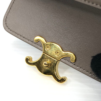 【中古品】【レディース】 CELINE セリーヌ COMPACT WALLET WITH COIN 10I653DPV コンパクト ウォレット ウィズ コイン 三つ折り財布 181-260118-na-20-tag カラー：ぺブル 万代Net店