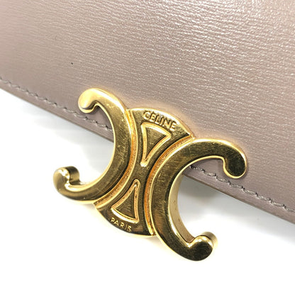 【中古品】【レディース】 CELINE セリーヌ COMPACT WALLET WITH COIN 10I653DPV コンパクト ウォレット ウィズ コイン 三つ折り財布 181-260118-na-20-tag カラー：ぺブル 万代Net店