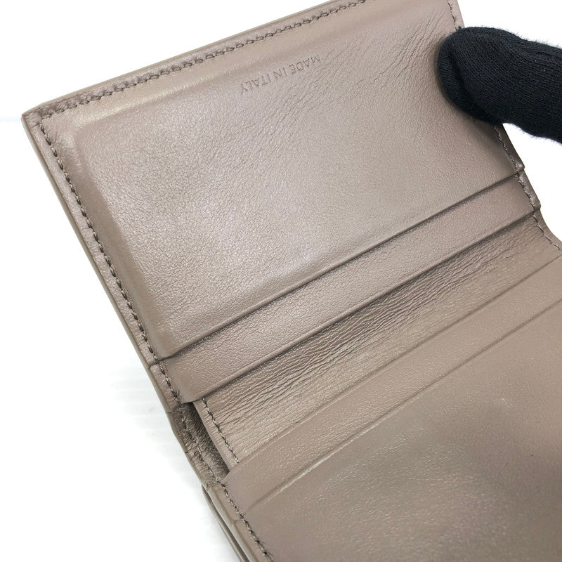 【中古品】【レディース】 CELINE セリーヌ COMPACT WALLET WITH COIN 10I653DPV コンパクト ウォレット ウィズ コイン 三つ折り財布 181-260118-na-20-tag カラー：ぺブル 万代Net店