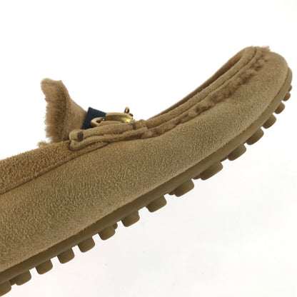 【現状渡し品】【レディース】 GUCCI グッチ ホースビット スウェード モカシン シューズ 靴 183-260117-na-10-tag サイズ：表記サイズなし カラー：ブラウン 万代Net店