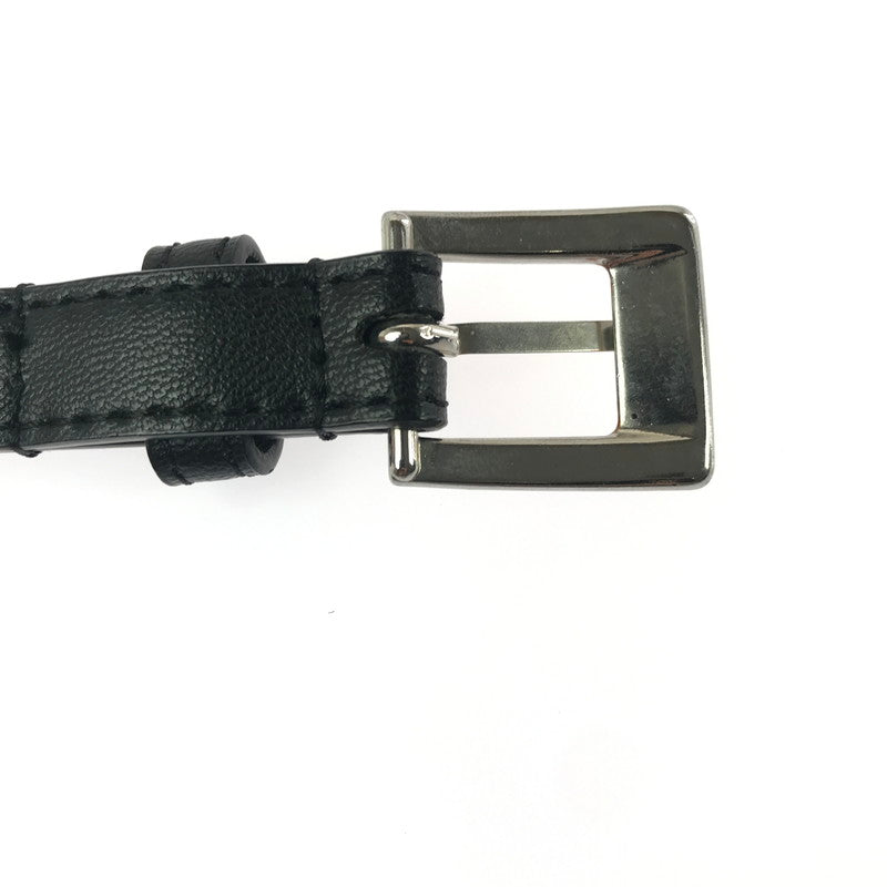 【中古品】【メンズ】 WTAPS ダブルタップス FAUX LEATHER NARROW BELT T15 フェイクレザー ナローベルト 205-260906-rt-30-tagh カラー：ブラック 万代Net店