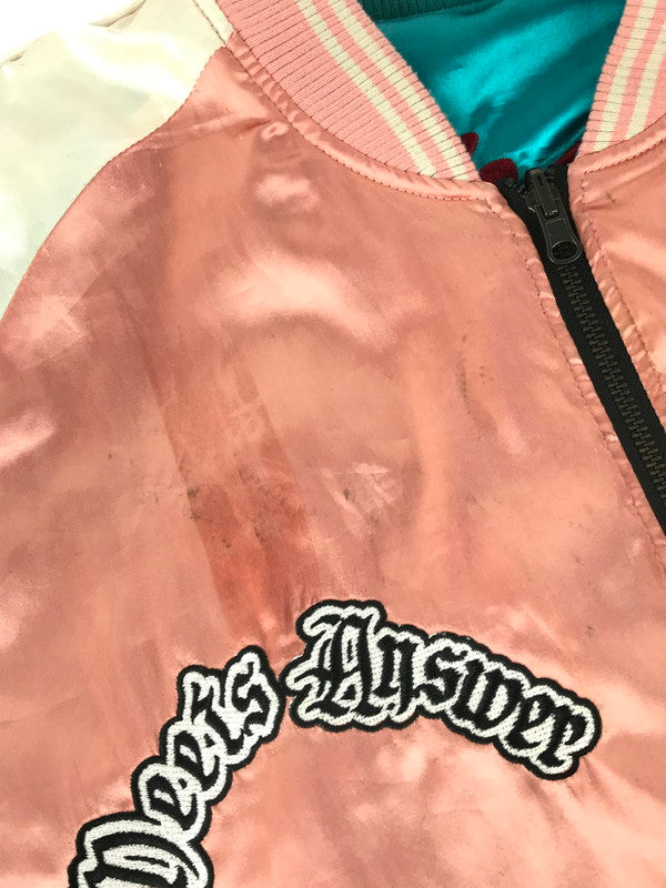 【現状渡し品】【メンズ】 GALFY SOUVENIR JACKET 124050 スカジャン 142-260116-rt-18-tag サイズ：XL カラー：ピンク/ターコイズ 万代Net店