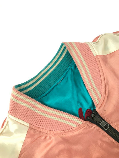 【現状渡し品】【メンズ】 GALFY SOUVENIR JACKET 124050 スカジャン 142-260116-rt-18-tag サイズ：XL カラー：ピンク/ターコイズ 万代Net店