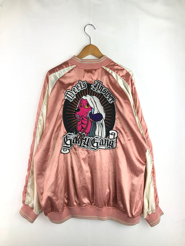 【現状渡し品】【メンズ】 GALFY SOUVENIR JACKET 124050 スカジャン 142-260116-rt-18-tag サイズ：XL カラー：ピンク/ターコイズ 万代Net店