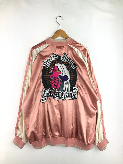 【現状渡し品】【メンズ】 GALFY SOUVENIR JACKET 124050 スカジャン 142-260116-rt-18-tag サイズ：XL カラー：ピンク/ターコイズ 万代Net店