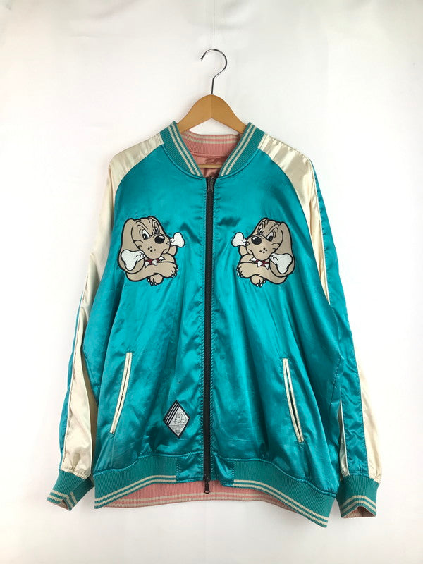 【現状渡し品】【メンズ】 GALFY SOUVENIR JACKET 124050 スカジャン 142-260116-rt-18-tag サイズ：XL カラー：ピンク/ターコイズ 万代Net店