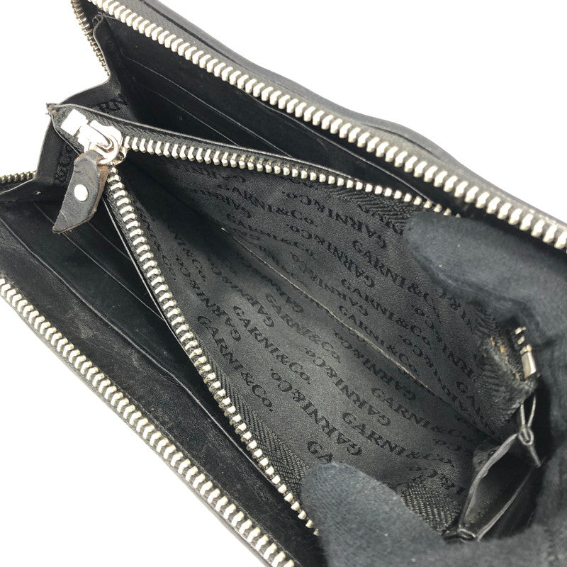 【中古品】【メンズ】 GARNI ガルニ GARNI GL14017 INSECTION ZIP LONG WALLET インセクション ジップ ロングウォレット 長財布 200-260118-na-17-tag カラー：ブラック 万代Net店