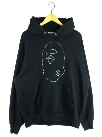 【中古品】【メンズ】 STUDDED APE HEAD RELAXED FIT PULLOVER HOODIE 001PPL301305M 142-260115-rt-02-tag サイズ：L カラー：ブラック 万代Net店