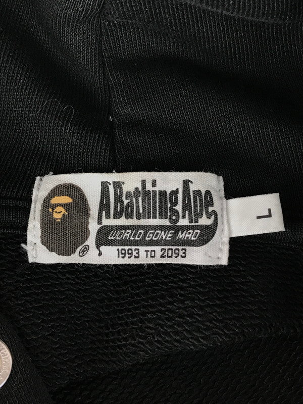 【中古品】【メンズ】 STUDDED APE HEAD RELAXED FIT PULLOVER HOODIE 001PPL301305M 142-260115-rt-02-tag サイズ：L カラー：ブラック 万代Net店