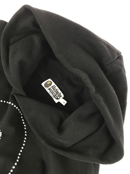 【中古品】【メンズ】 STUDDED APE HEAD RELAXED FIT PULLOVER HOODIE 001PPL301305M 142-260115-rt-02-tag サイズ：L カラー：ブラック 万代Net店