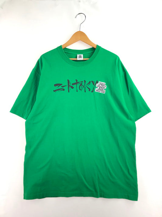 【中古品】【メンズ】 BLACK EYE PATCH ブラック アイ パッチ TOKYO TEE ニート トウキョウ Tシャツ 142-260118-rt-11-tag サイズ：XL カラー：グリーン 万代Net店