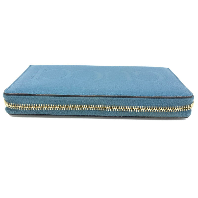 【中古品】【メンズ】 GUCCI グッチ LOGO ZIP AROUND WALLET 658691 ロゴ ジップアラウンド ウォレット 長財布 181-260118-na-01-tag カラー：ブルー 万代Net店