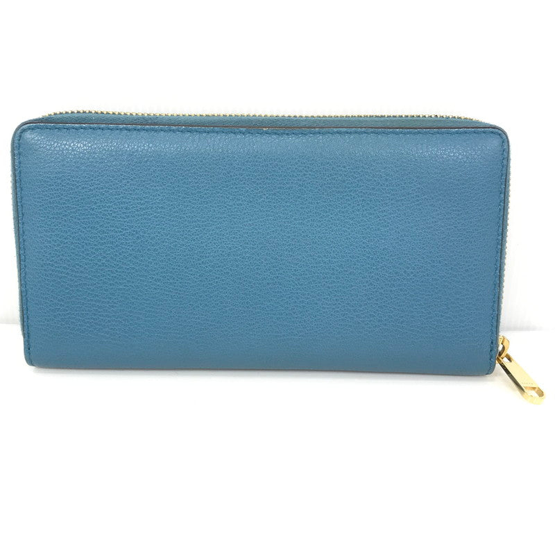 【中古品】【メンズ】 GUCCI グッチ LOGO ZIP AROUND WALLET 658691 ロゴ ジップアラウンド ウォレット 長財布 181-260118-na-01-tag カラー：ブルー 万代Net店